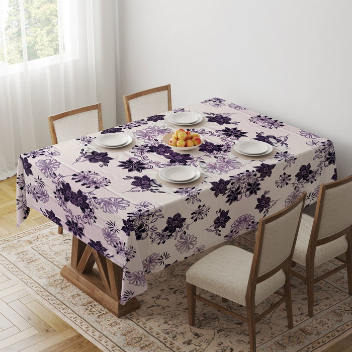 Hermia Mantel Blanco con Patrón Sutil 140 x 180 cm
